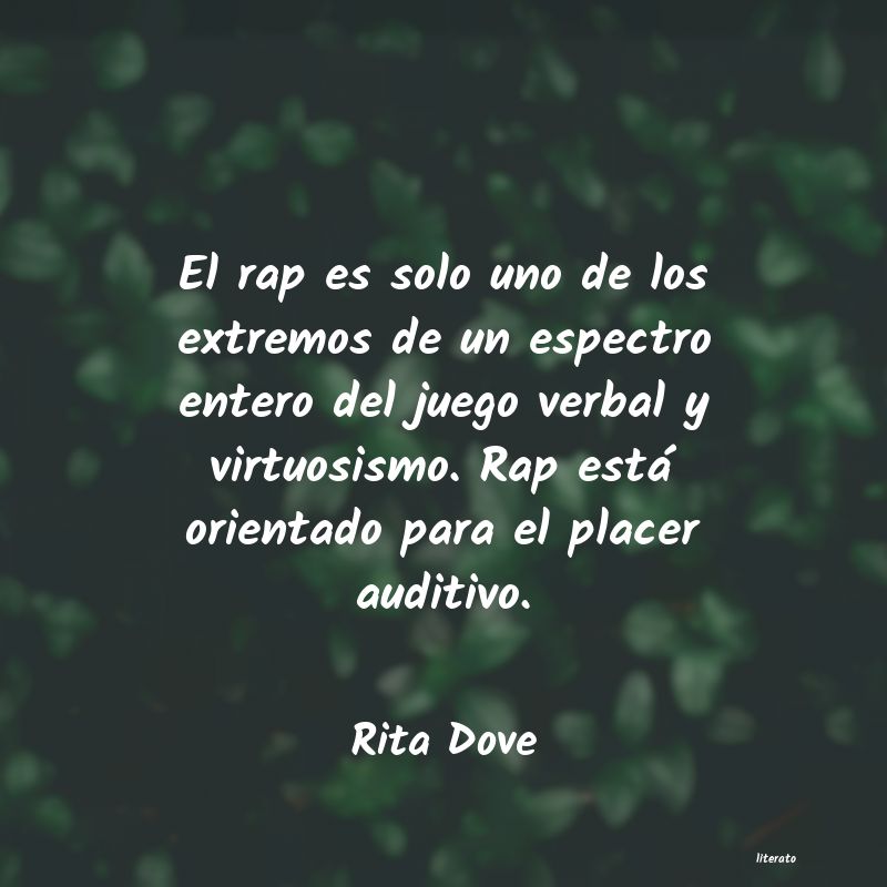 frases de Rita Dove