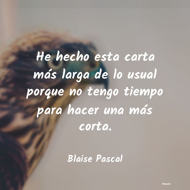 Frases de Blaise Pascal