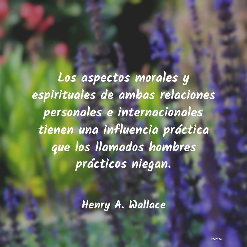 frases de Henry A. Wallace