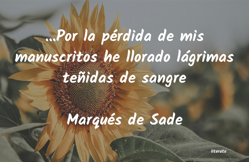 Frases de Marqués de Sade