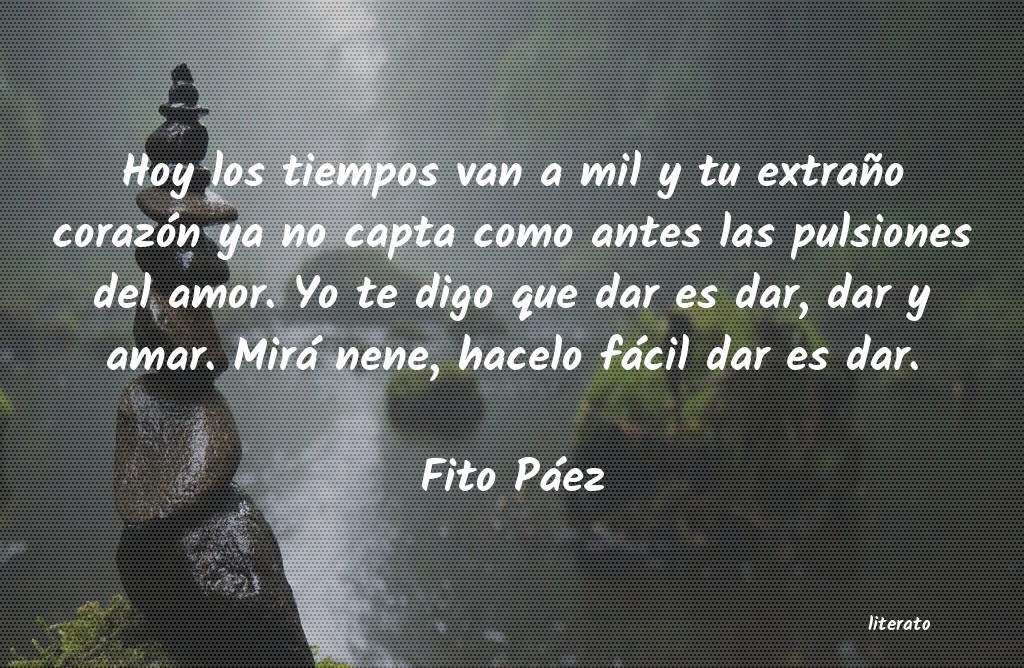 Frases de Fito Páez