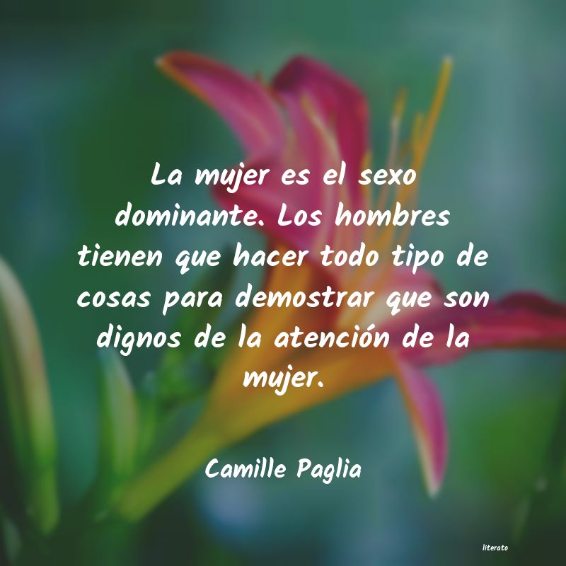frases de Camille Paglia