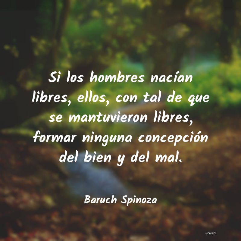 Frases de Baruch Spinoza