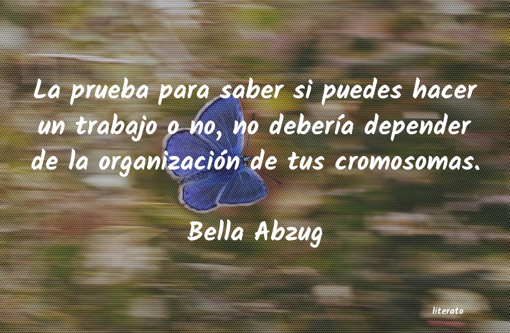 frases de Bella Abzug