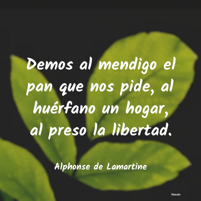 Frases de Alphonse de Lamartine