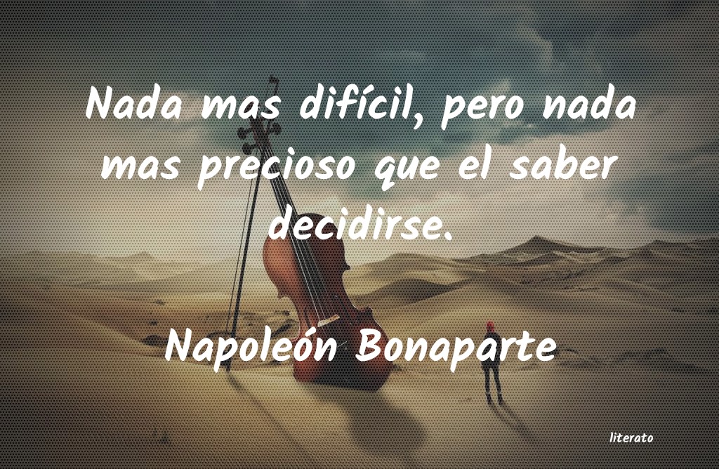 frases de Napoleón Bonaparte