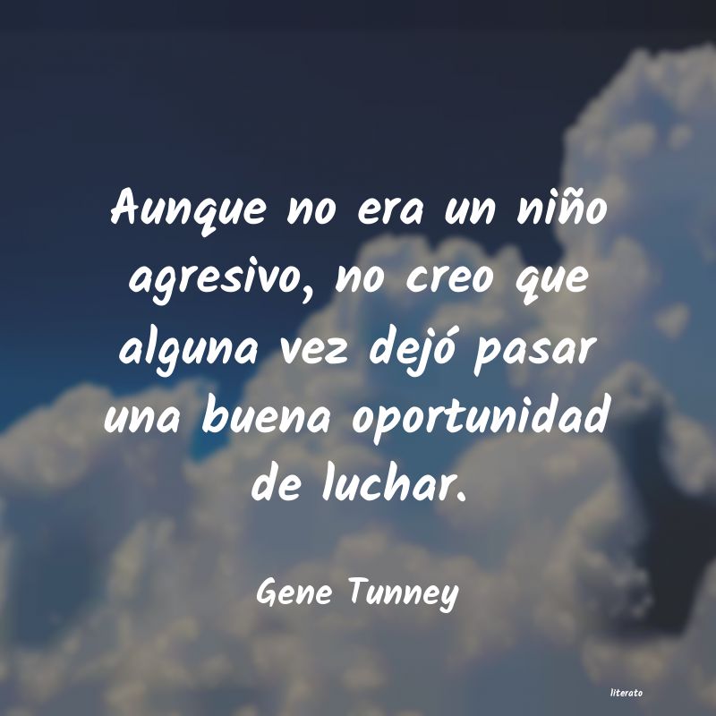 frases de Gene Tunney