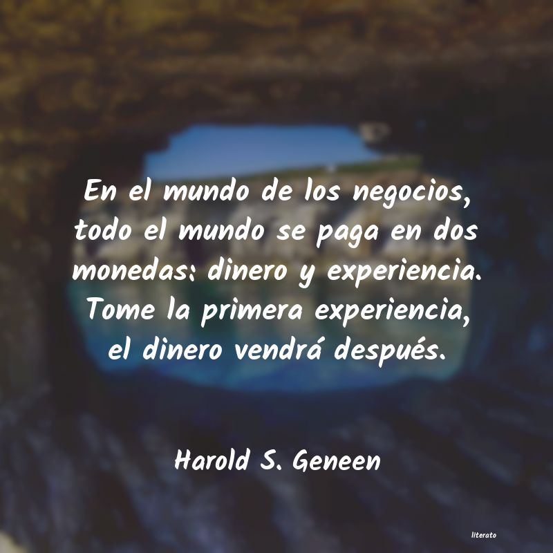 frases de Harold S. Geneen