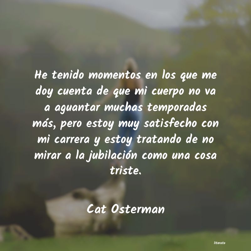 frases de Cat Osterman