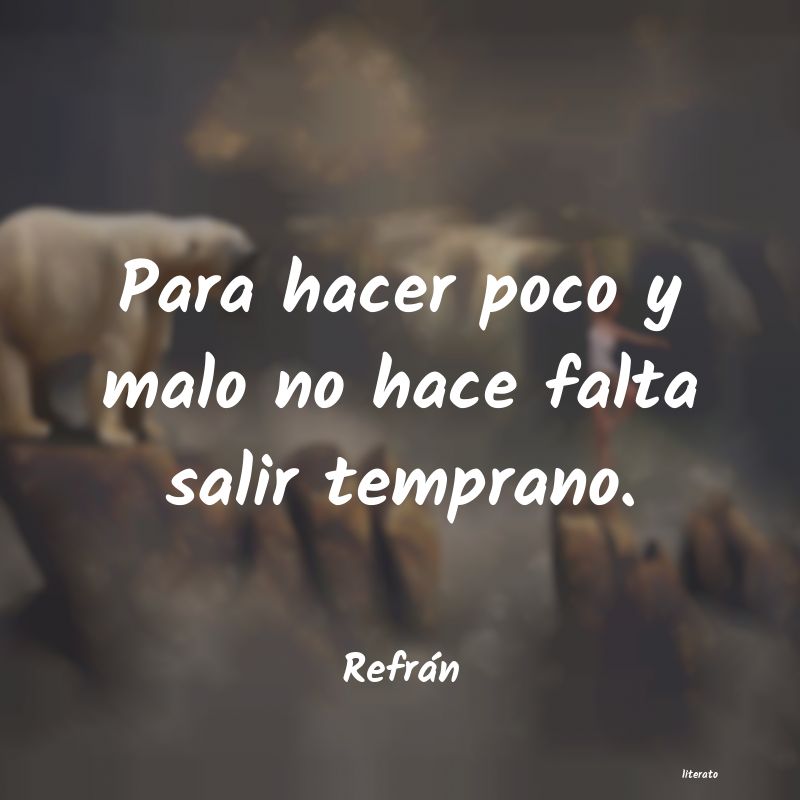 Frases de Refrán