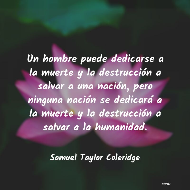 frases de Samuel Taylor Coleridge