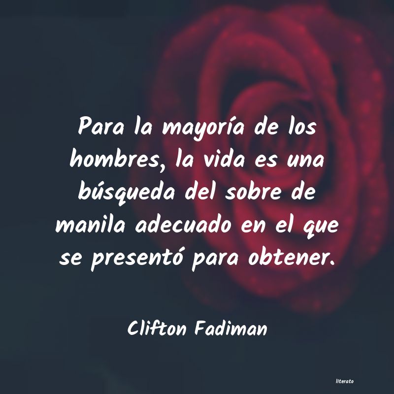 frases de Clifton Fadiman
