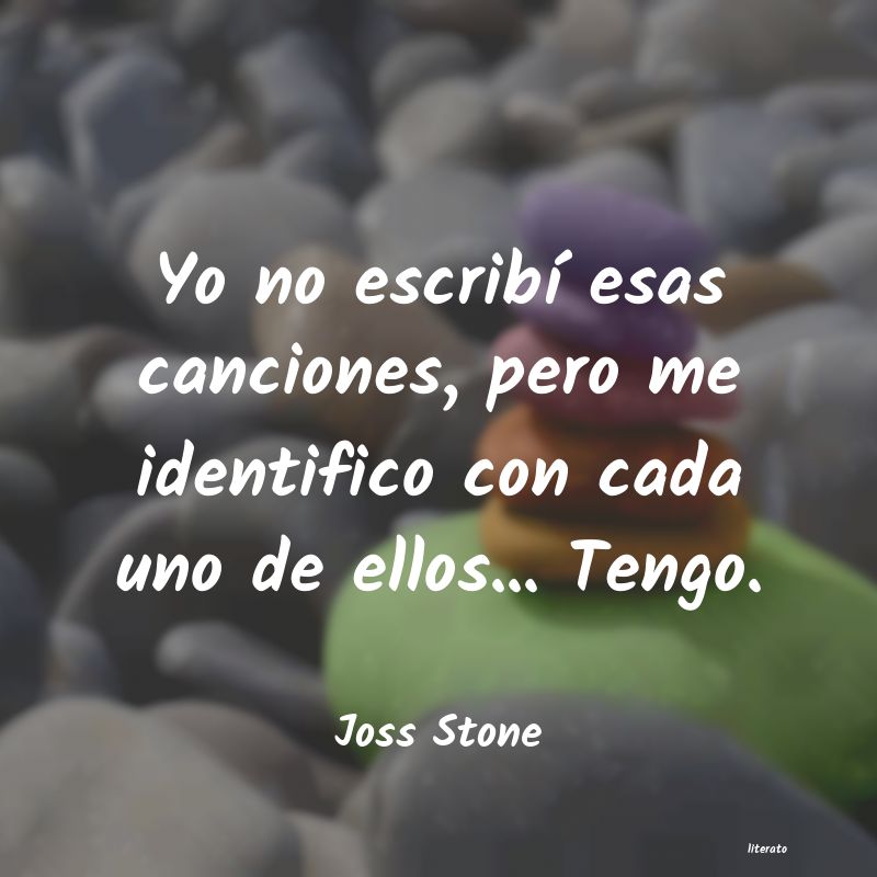 Frases de Joss Stone