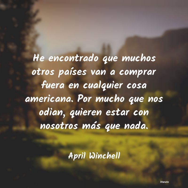 Frases de April Winchell