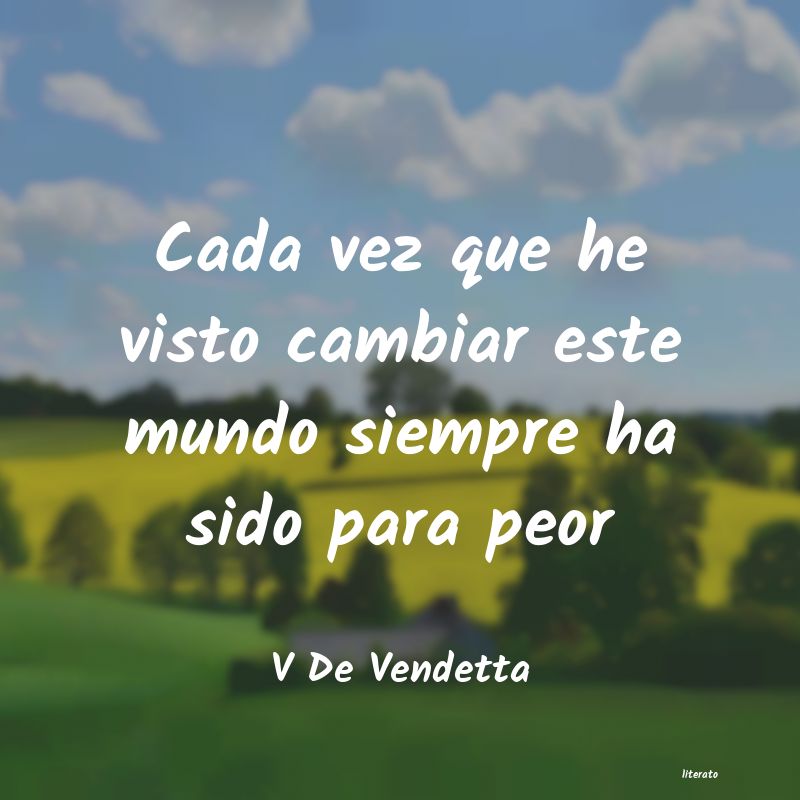 Frases de V De Vendetta