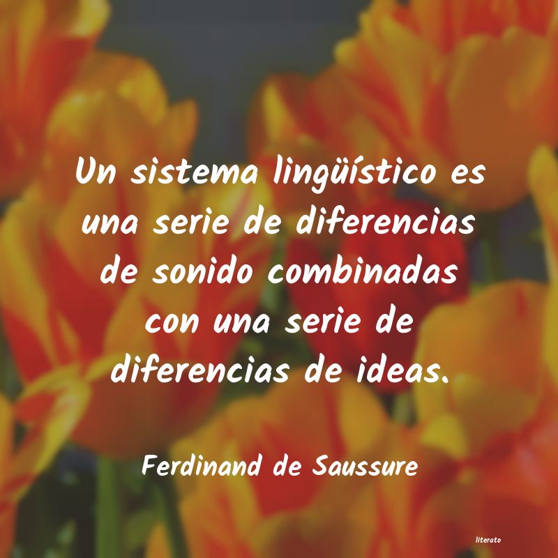 frases de Ferdinand de Saussure