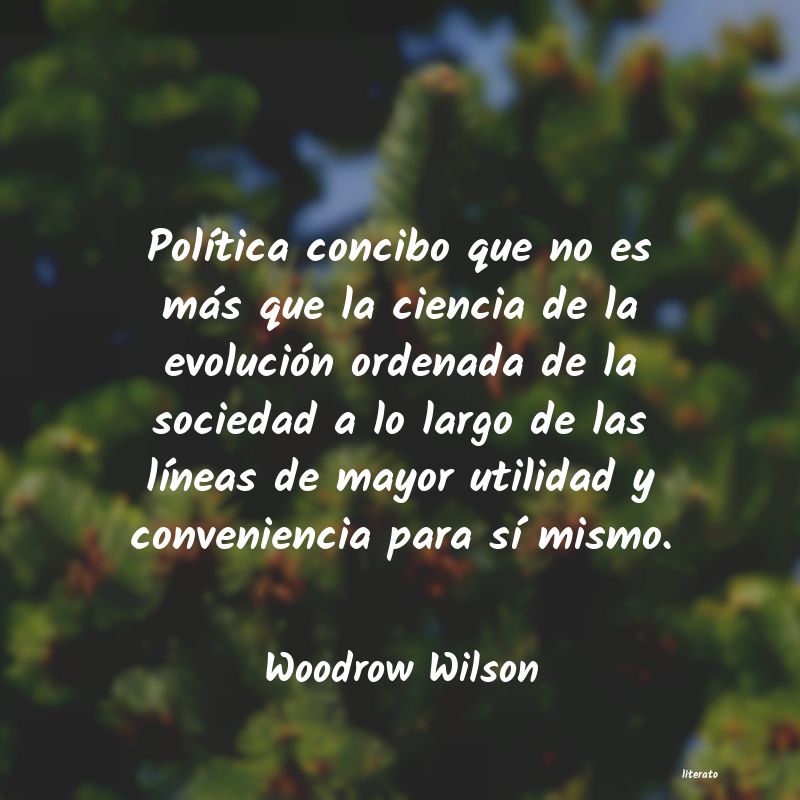 frases de Woodrow Wilson