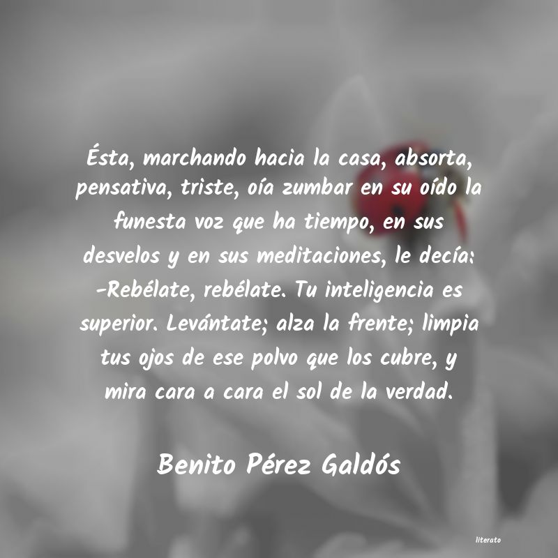 Frases de Benito Pérez Galdós