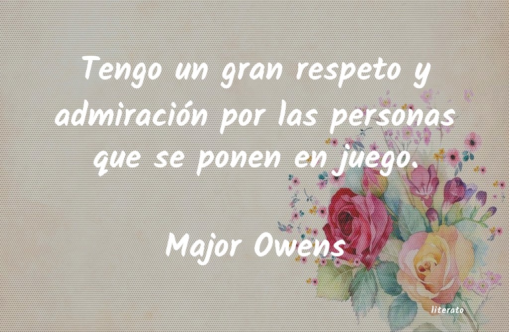 frases de Major Owens
