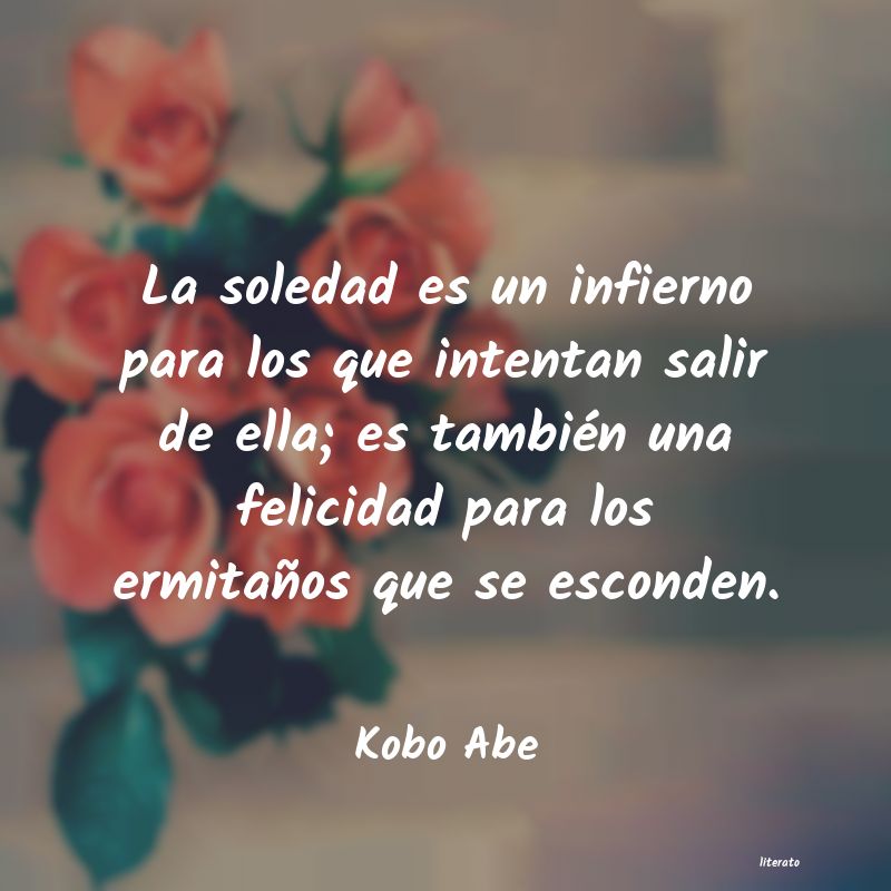 frases de Kobo Abe