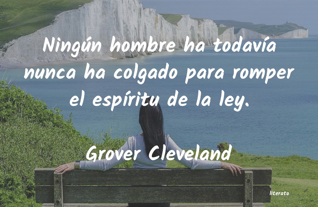frases de Grover Cleveland