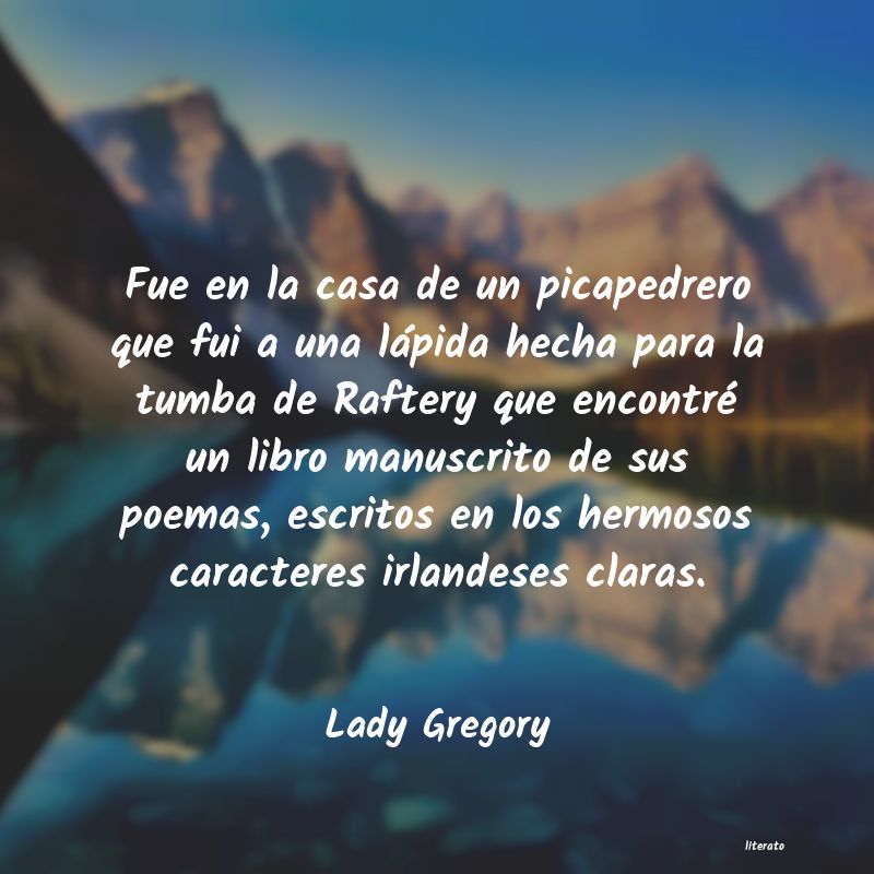 Frases de Lady Gregory