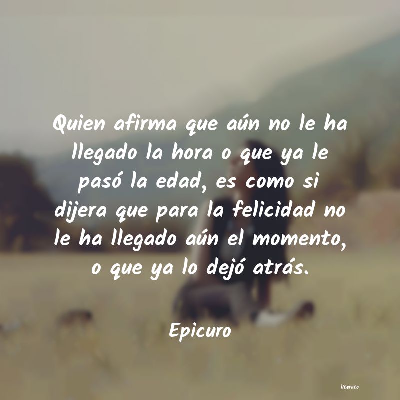 Frases de Epicuro