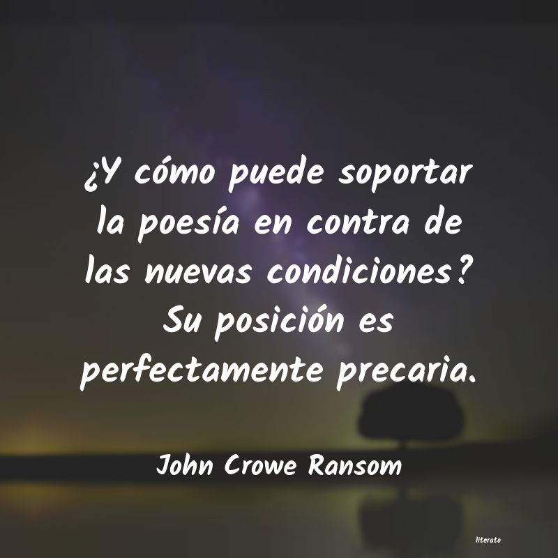 frases de John Crowe Ransom