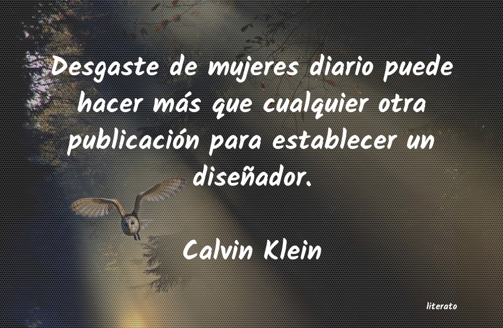 Frases de Calvin Klein