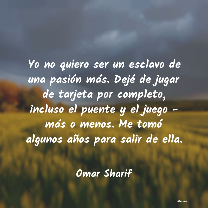 Frases de Omar Sharif