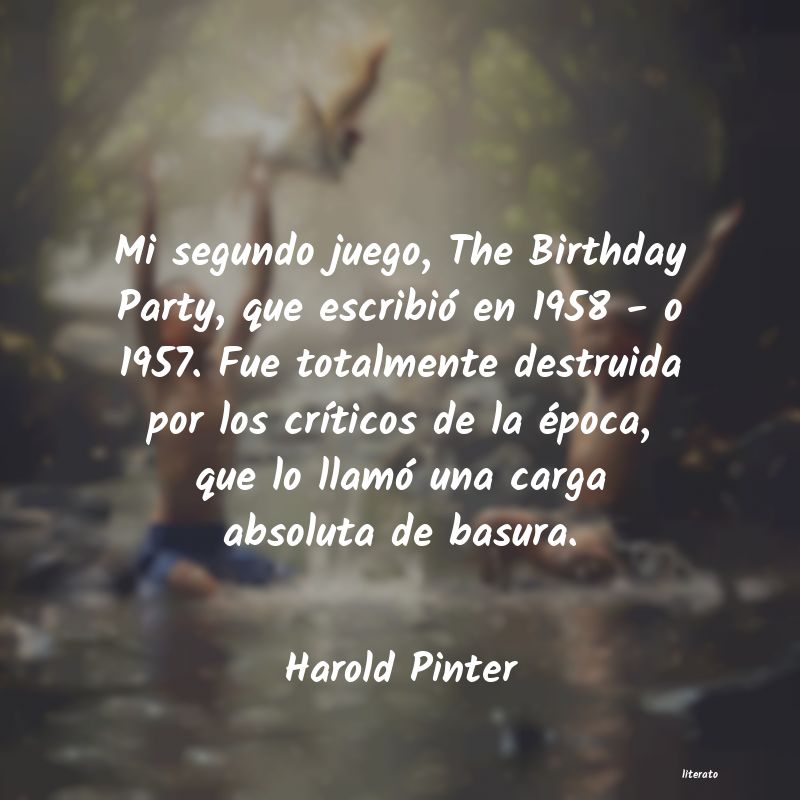 Frases de Harold Pinter