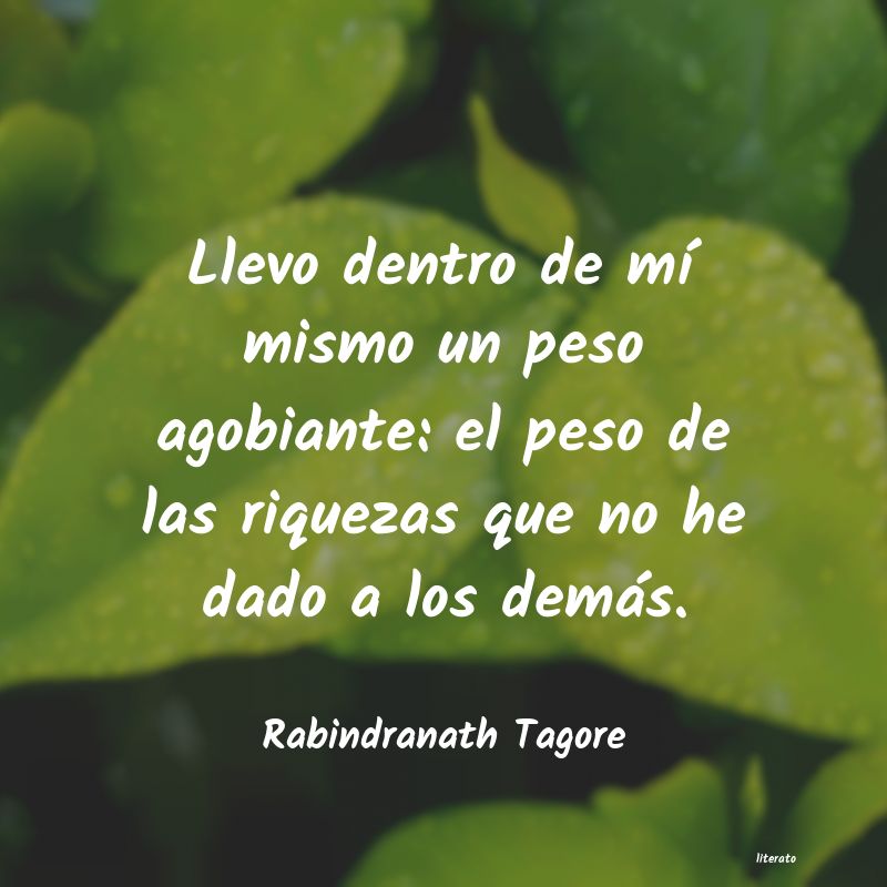 Frases de Rabindranath Tagore