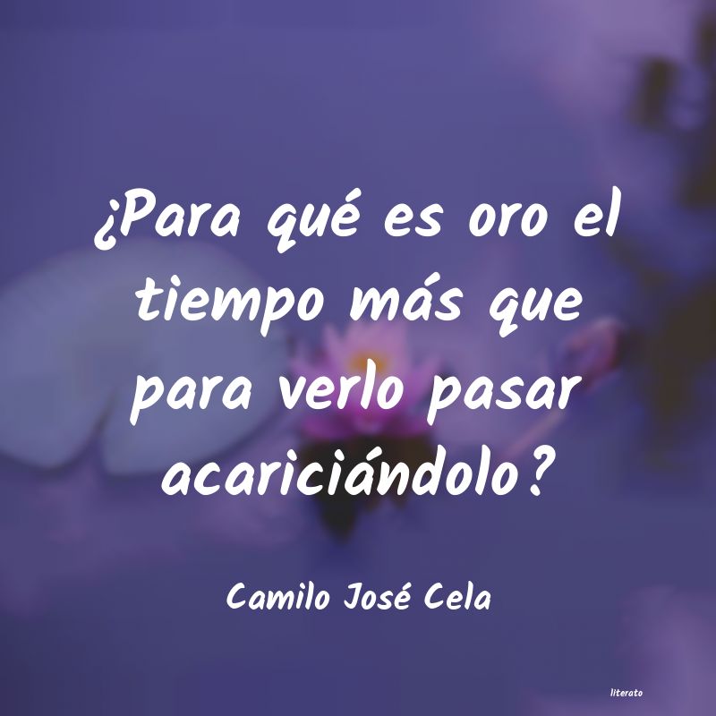 frases de Camilo José Cela
