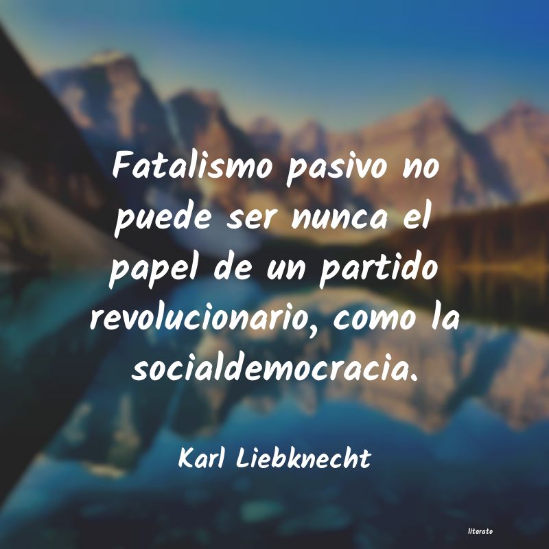 frases de Karl Liebknecht
