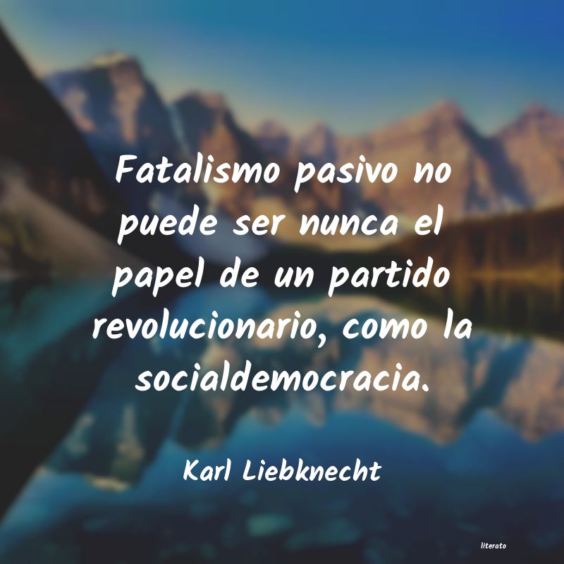 Frases de Karl Liebknecht