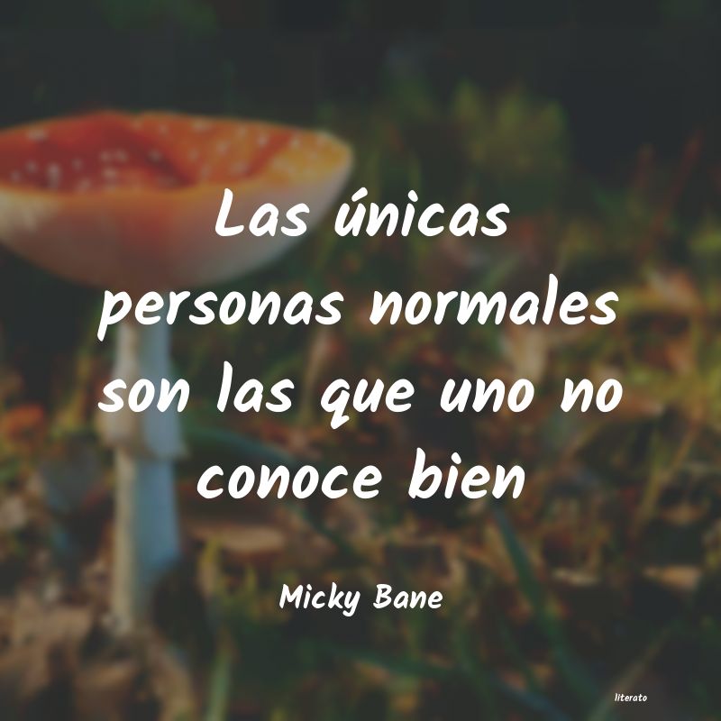 Frases de Micky Bane