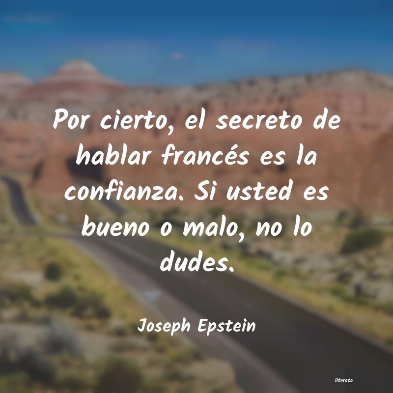 frases de Joseph Epstein