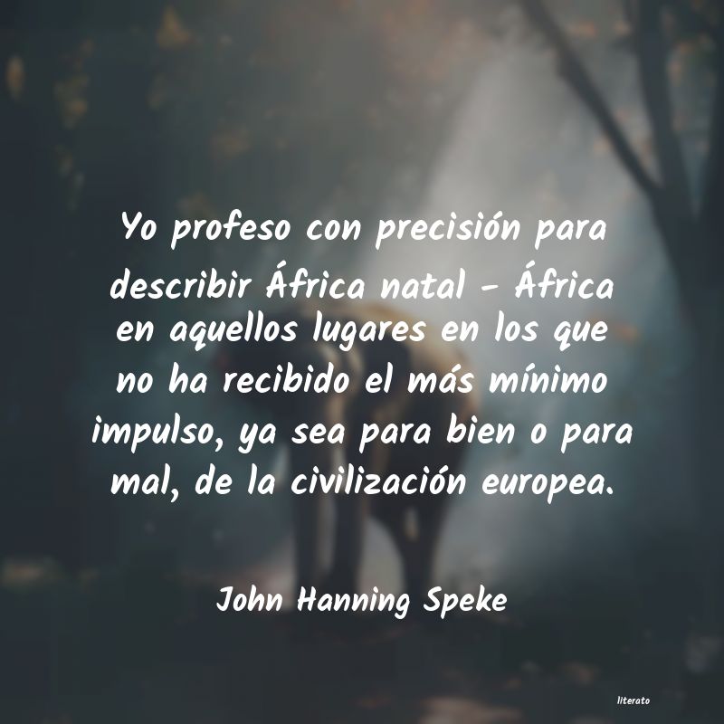 frases de John Hanning Speke