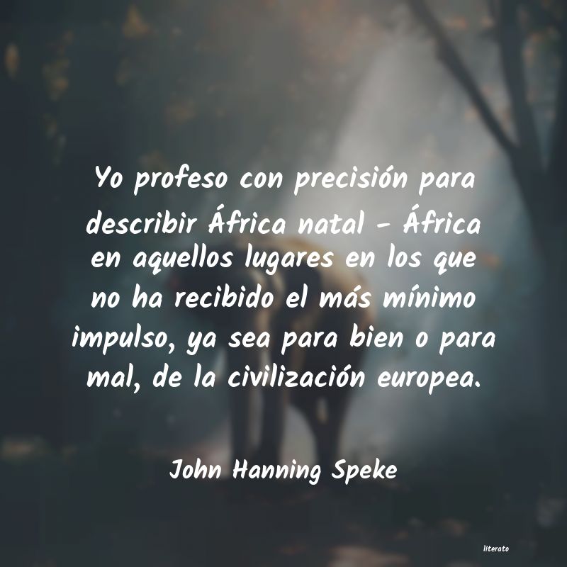 Frases de John Hanning Speke