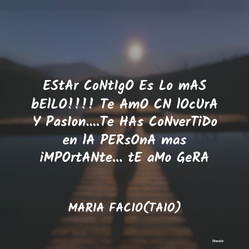 Frases de MARIA FACIO(TAIO)