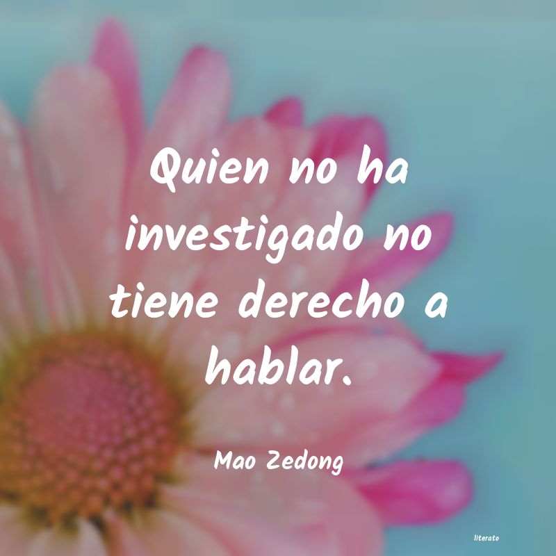frases de Mao Zedong