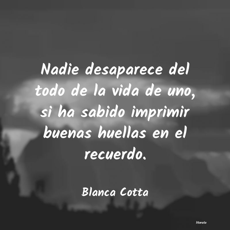 Frases de Blanca Cotta