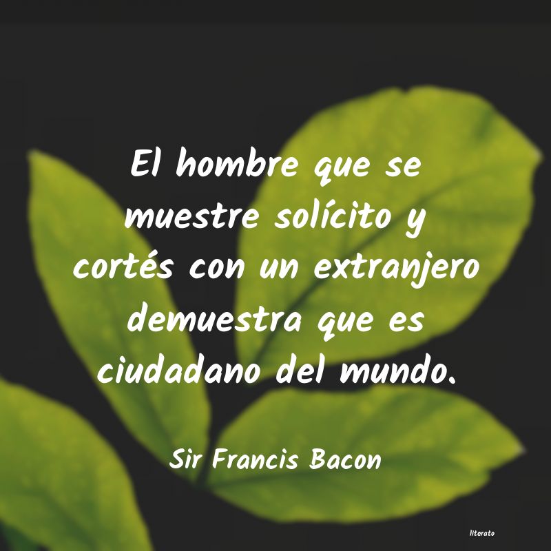 frases de Sir Francis Bacon