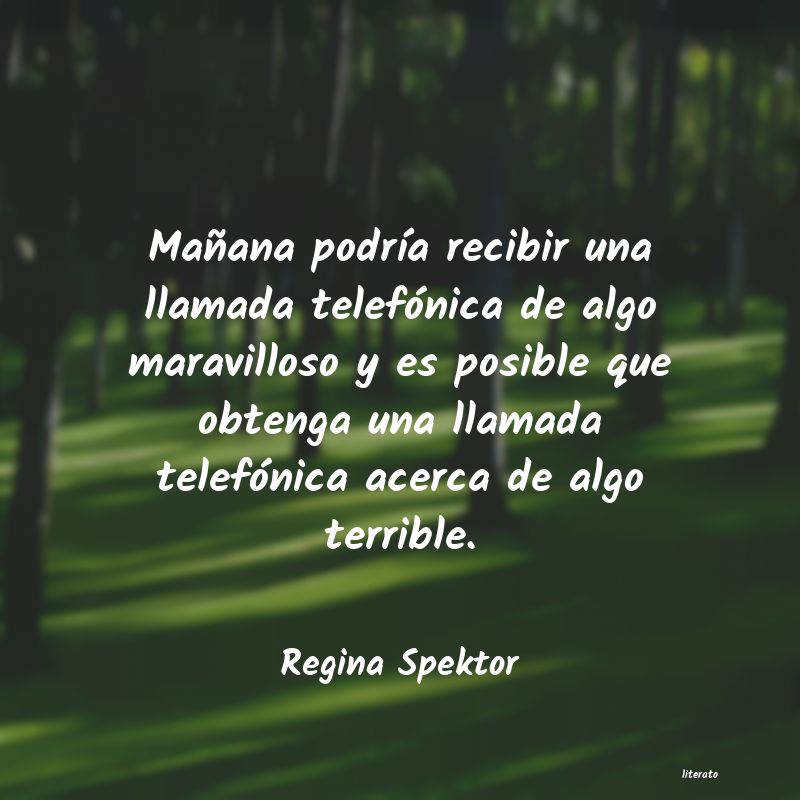 frases de Regina Spektor