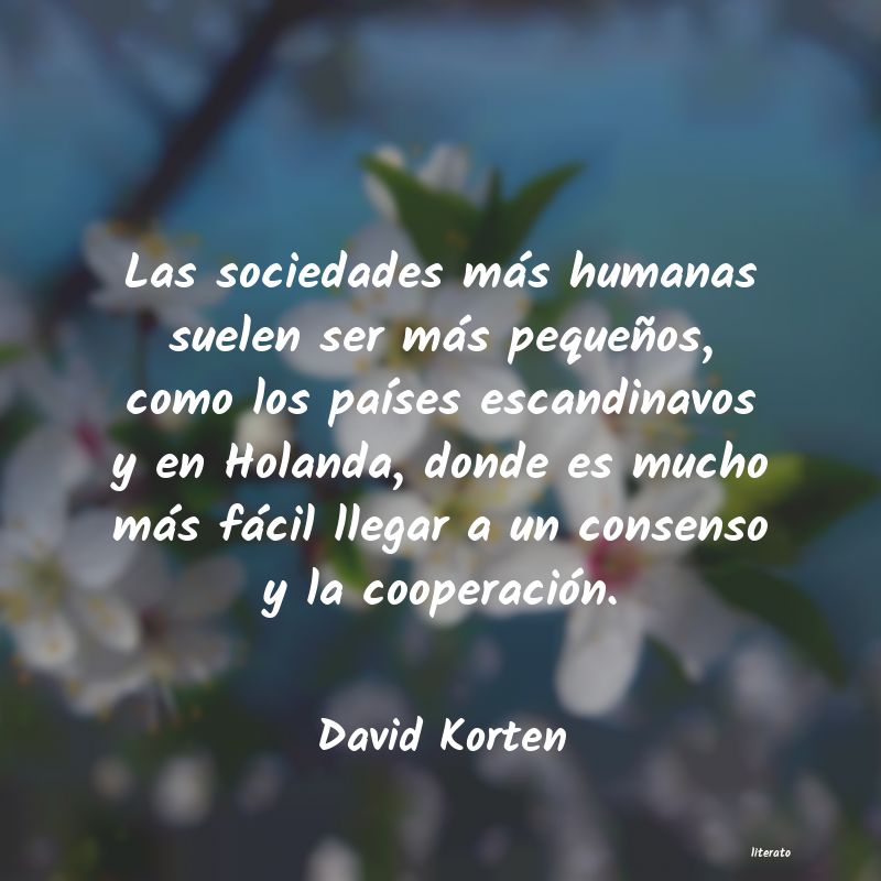 frases de David Korten