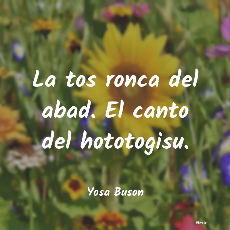 frases de Yosa Buson