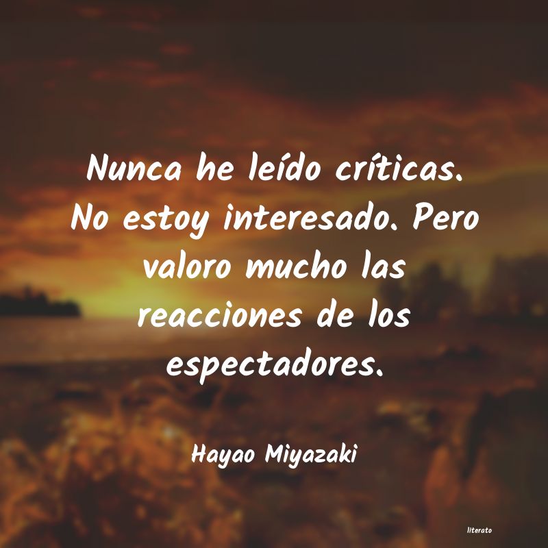 Frases de Hayao Miyazaki