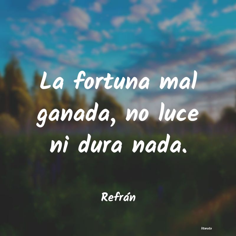 Frases de Refrán