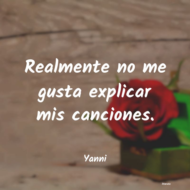 frases de Yanni