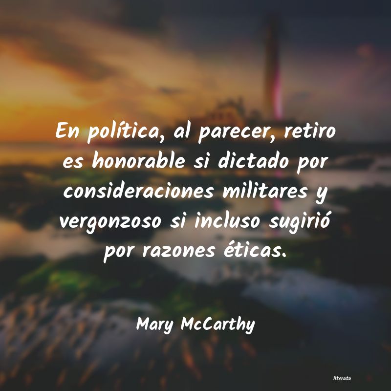 Frases de Mary McCarthy